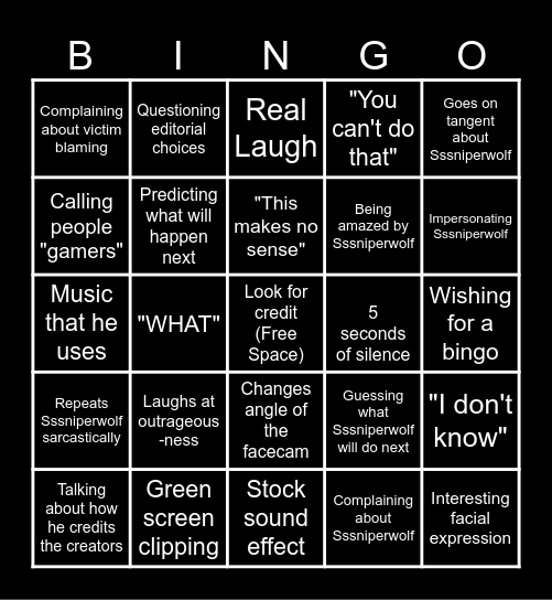 JJJJJJacksfilms Bingo Card