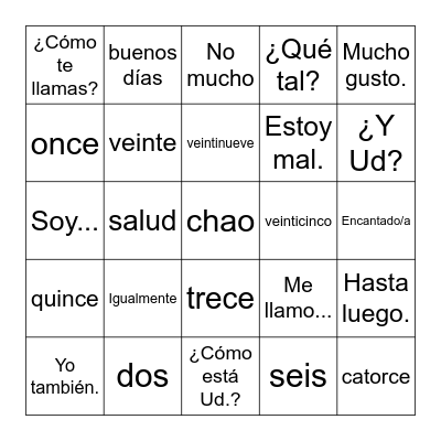 Ch 1 - Whole Chapter Bingo Card