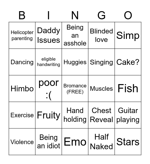 Caliban Bingo - Hannibal Bingo Card