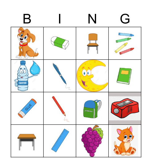 BINGO FIRST GRADE Bingo Card