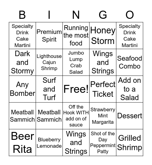 Friday Morning Bingo! Bingo Card