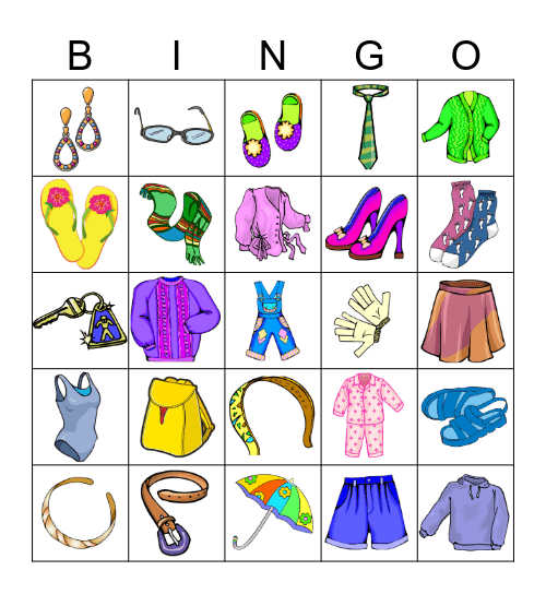 I have got .... Bingo Card