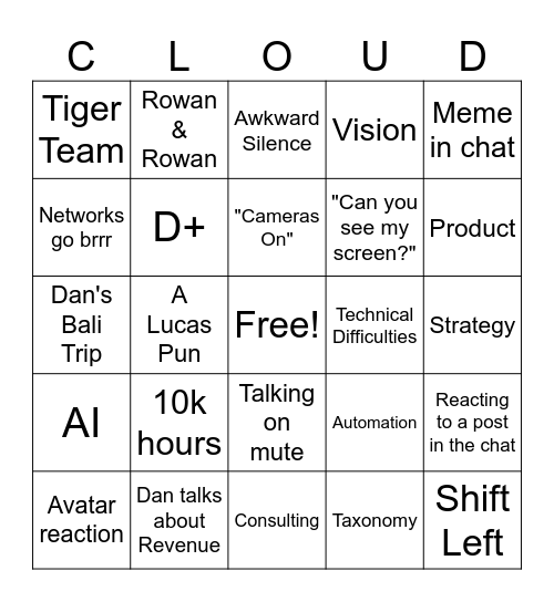 FY24 Kick Off Bingo Card