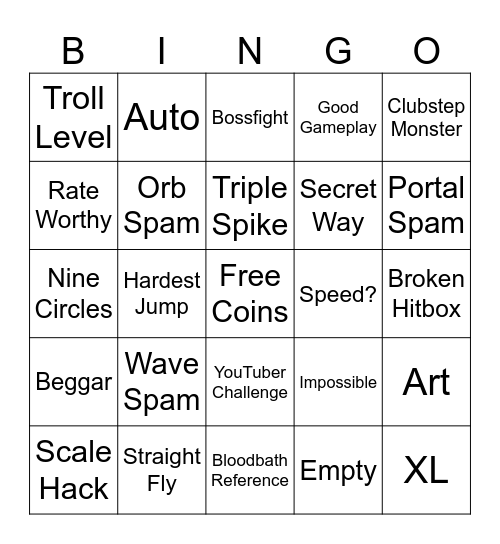 recent tab Bingo Card