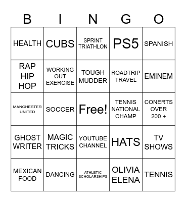 Getting To Know Mr. DLC Bingo Card