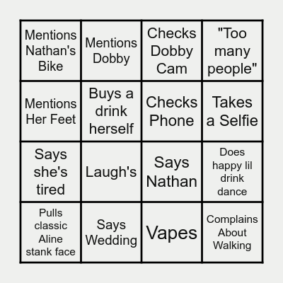 Hen Do Bingo! Bingo Card