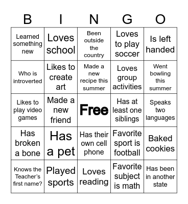 ASES BINGO Card