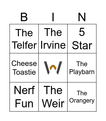 Whitekirk Member Bingo Card