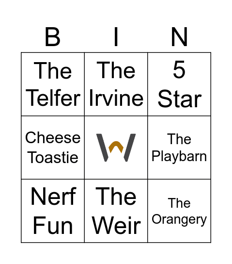 Whitekirk Member Bingo Card