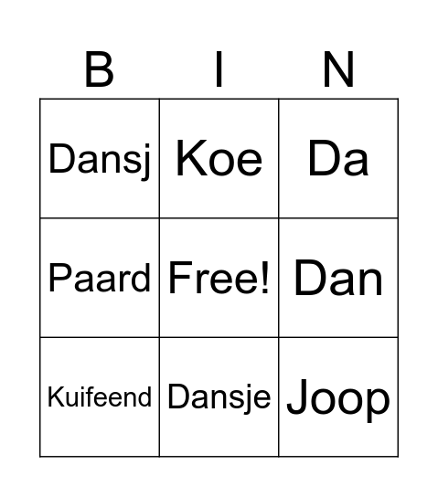 Wildbingo? Bingo Card