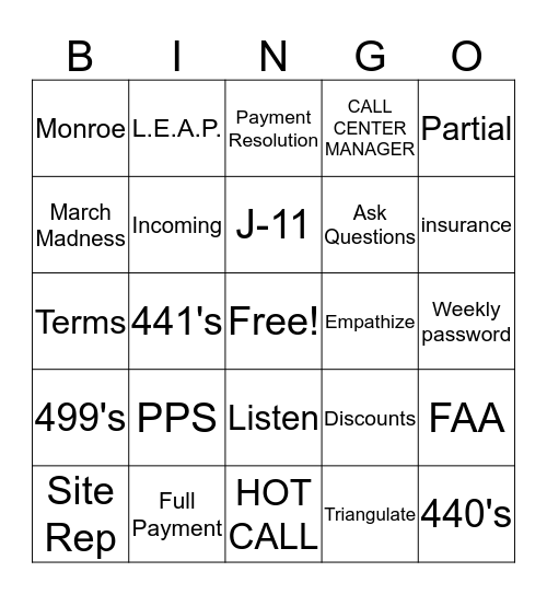 Trubridge Monroe Bingo Card