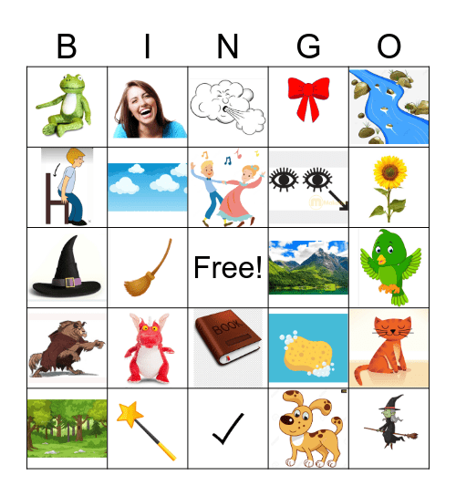 Room on the Broom Bingo Card
