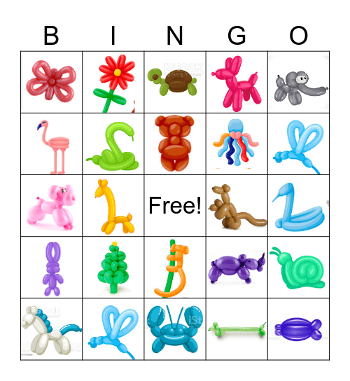 Balloon Bingo Card