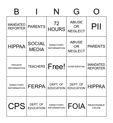 PROFESSIONAL DEVELOPMENT Bingo Card