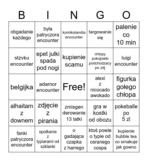 targi fantastyki bingo Card