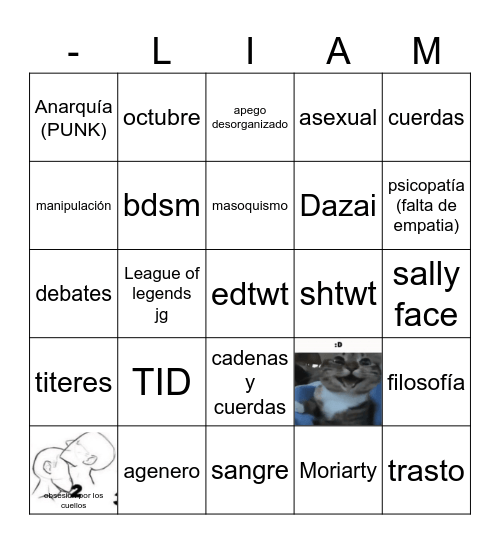 William bingo Card