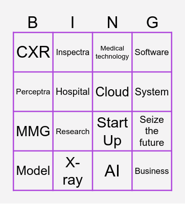 Perceptra Bingo Card