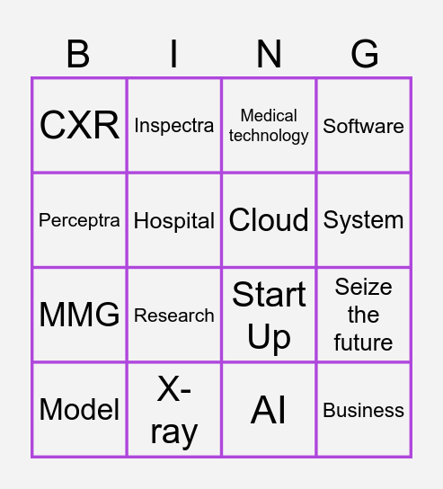 Perceptra Bingo Card