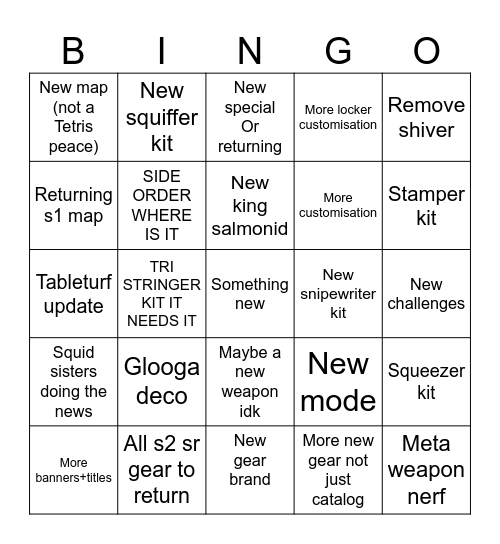 Drizzle season 2023 Bingo Card