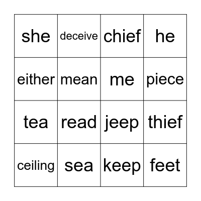 Bingo! Bingo Card