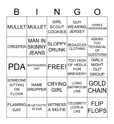 Zwickelmania Bingo Card