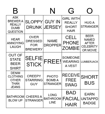 Zwickelmania Bingo Card