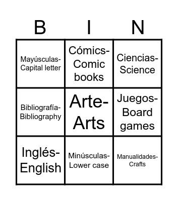 LIBRARY BINGO Card