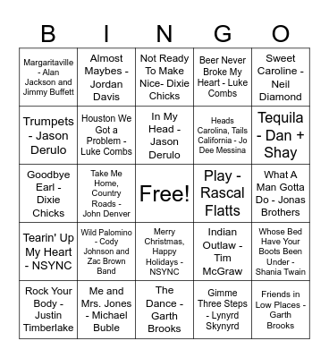 Kacie Birthday Bingo Card