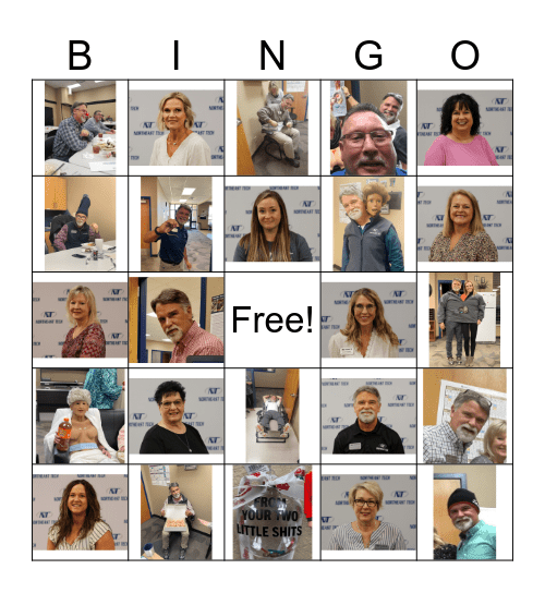 Jenean's Birthday Bingo Card