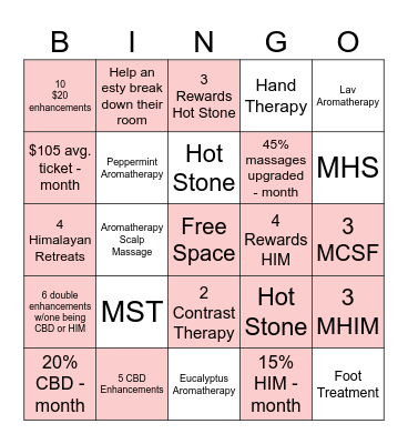 I Heart Bingo Card