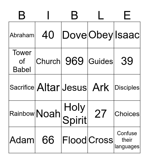 2nd and 3rd grade class Bingo Card