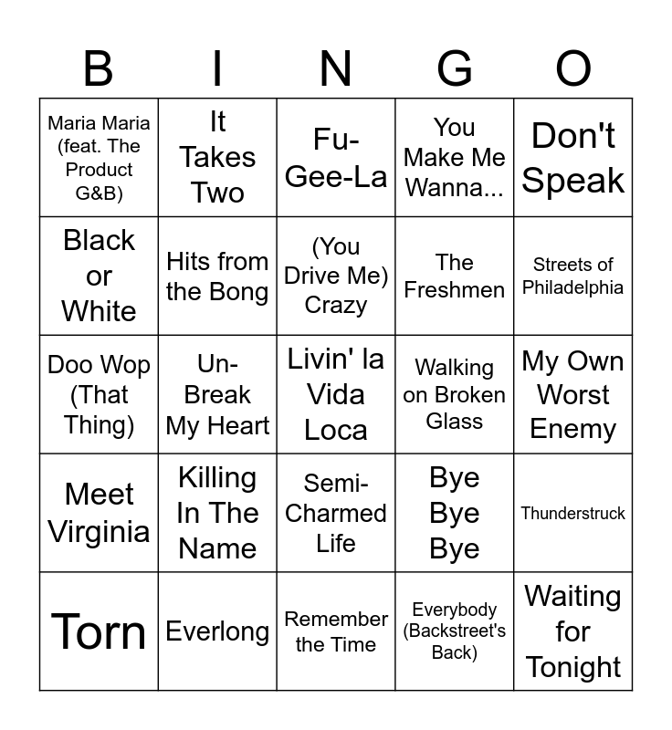 90s-hits-bingo-card