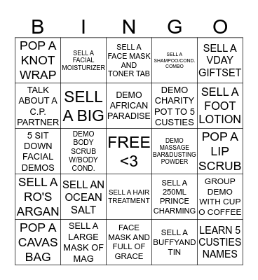 ROBYN'S GALENTINES WEEKEND BINGO Card