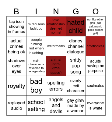 gacha life/gacha life tiktok comp Bingo Card