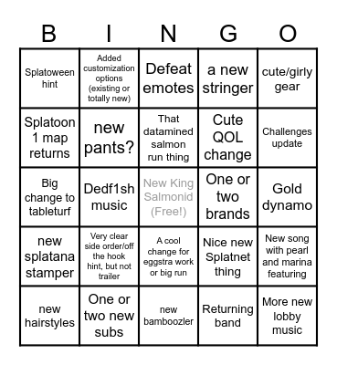 Drizzle Season 2023 bingo Card