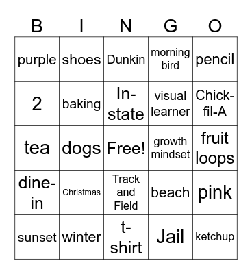 Bingo Card