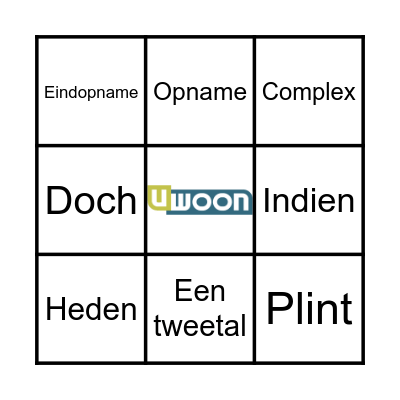 Foute woorden bingo! Bingo Card