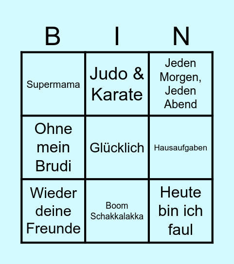 MUSIKBINGO Card