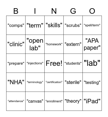 MA Product Knowledge BINGO Card