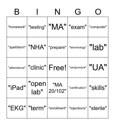 MA Product Knowledge BINGO Card