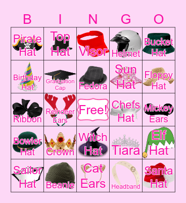 Haters Gonna Hat Bingo Card