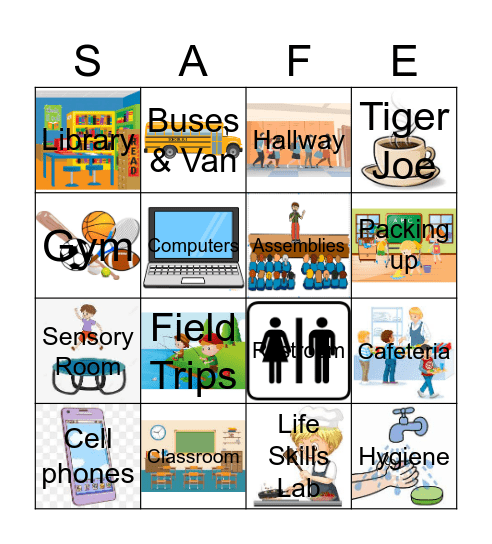 Back to School BINGO Card