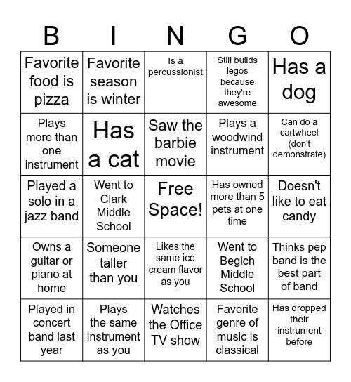 Bingo Card