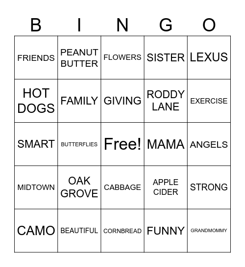 HAPPY 80TH BIRTHDAY MARGARET! Bingo Card