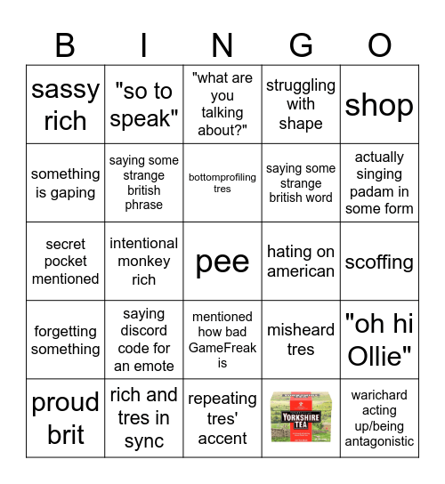 Richter Bingo Card