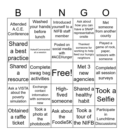 Human Bingo Card