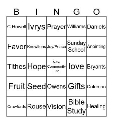 Celebrating Love !! Bingo Card