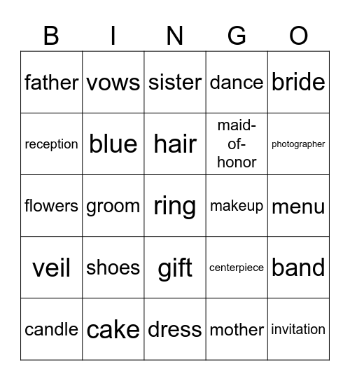 GINA SAYS Bingo Card