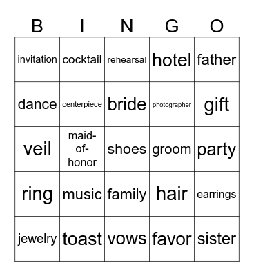 GINA SAYS Bingo Card