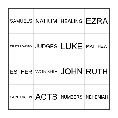 CHILDREN'S FUN DAY Bingo Card